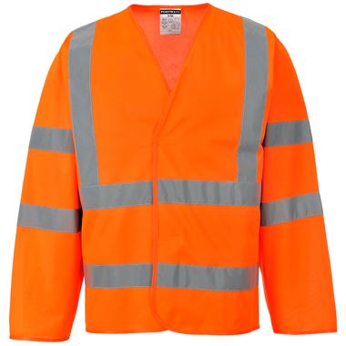 Portwest C473 Orange Long Sleeve Hi Vis Vest