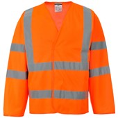 Portwest C473 Orange Long Sleeve Hi Vis Vest