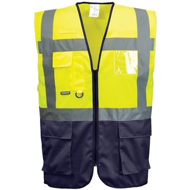 Portwest C476 Warsaw Yellow/Navy Executive Hi Vis Vest