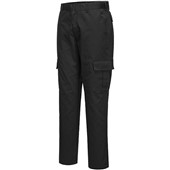 Portwest C711 Black Polycotton Slim Fit Combat Trouser 