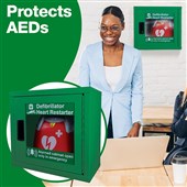 Universal Defibrillator Cabinet with Alarm