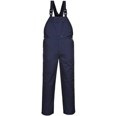 Portwest C875 Navy Burnley Polycotton Bib & Brace Overalls 245g