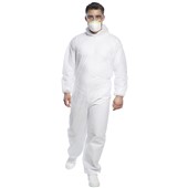 Portwest ST11 White General Purpose Disposable Coverall 40g