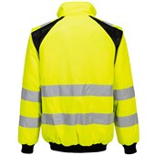 Portwest CD898 WX2 Yellow Fleece Lined 2 in 1 Hi Vis Pilot Jacket