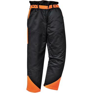 Portwest CH11 Black Protective Lined Polycotton Oak Chainsaw Trouser