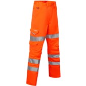 Leo Workwear Pennymoor Orange EcoViz Polycotton Women's Hi Vis Cargo Trouser