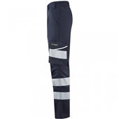 Leo Workwear Winswell EcoViz Women's Navy Stretch Hi Vis Cargo Trouser