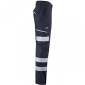 Leo Workwear Winsford EcoViz Women's Navy Stretch Hi Vis Cargo Trouser