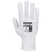 Portwest A110 Polka Dot White Work Gloves - 13g