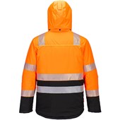 Portwest DX430 DX4 Orange/Black Waterpoof Padded Hi Vis Winter Jacket