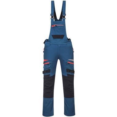 Portwest DX441 Metro Blue DX4 Stretch Bib & Brace Overalls 270g