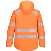 Portwest DX461 DX4 Orange/Black Stretch Padded Lined Waterproof Hi Vis Winter Jacket 