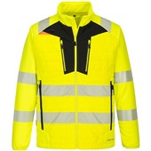 Portwest DX473 DX4 Yellow/Black Hi Vis Hybrid Baffle Jacket