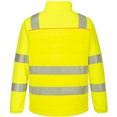 Portwest DX473 DX4 Yellow/Black Hi Vis Hybrid Baffle Jacket