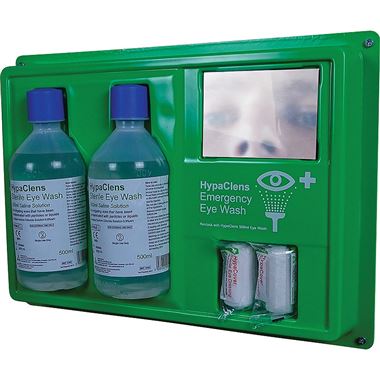 Eye Wash Station (2 x 500ml Eye Wash & 2 x Eye Pads)