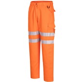 Portwest Planet EC40 Orange Eco Friendly Polycotton Hi Vis Trouser 