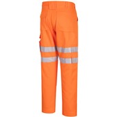 Portwest Planet EC40 Orange Eco Friendly Polycotton Hi Vis Trouser 