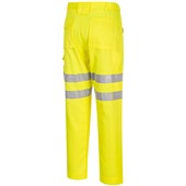 Portwest Planet EC40 Yellow Eco Friendly Polycotton Hi Vis Trouser 