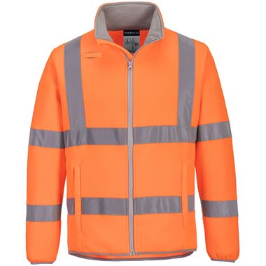 Portwest Planet EC70 Orange Eco Friendly Hi Vis Fleece Jacket 