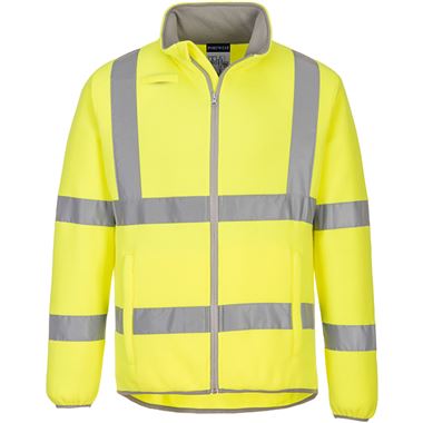 Portwest Planet EC70 Yellow Eco Friendly Hi Vis Fleece Jacket 