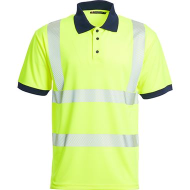 Blackrock Yellow GRS Sustainable Eco Hi Vis Polo Shirt