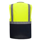 Portwest Essential ES076 Yellow Navy Hi Vis Contrast Two Tone Executive Vest