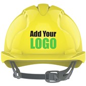 JSP EVO2 Custom Printed Safety Helmet - Vented Slip Ratchet Mid Peak