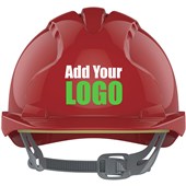 JSP EVO3 Custom Printed Safety Helmet - Vented Slip Ratchet Mid Peak