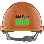 JSP EVOLite Custom Printed Safety Helmet - Vented Slip Ratchet Mid Peak