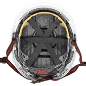 JSP EVOLite Skyworker Custom Printed Industrial Working At Height Safety Helmet - Vented Wheel Ratchet Micro Peak