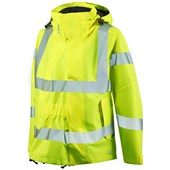 Leo Workwear Yellow EcoViz Maternity Expander for Rosemoor Women's Hi Vis Jacket