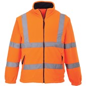 Portwest F300 Orange Mesh Lined Hi Vis Fleece