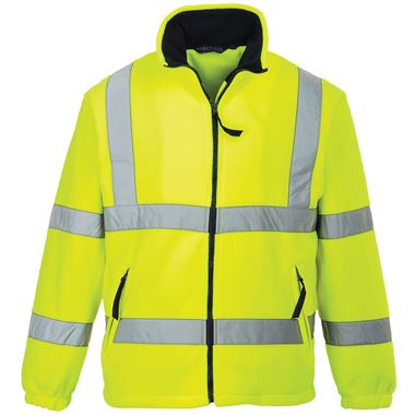 Portwest F300 Yellow Mesh Lined Hi Vis Fleece