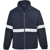 Portwest F433 Navy Iona Lite Reflective Hi Vis Fleece Jacket 400g