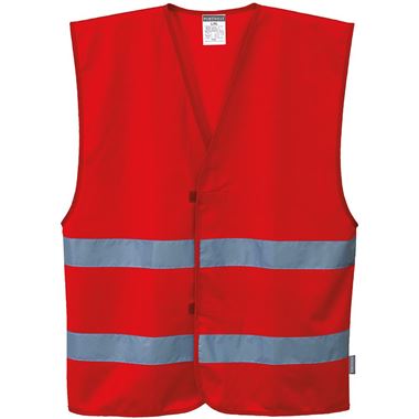 Portwest F474 Red Hi Vis Vest