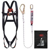 JSP FAR1102 Spartan Fall Arrest Kit - 2 Point Harness + 1.8m Fall Arrest Lanyard