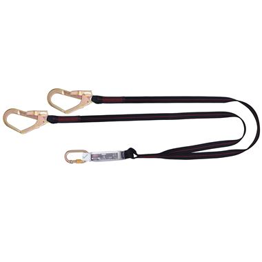 JSP JSP FAR0307 Spartan Twin Tail Scaffolder Fall Arrest Lanyard - 2m Length