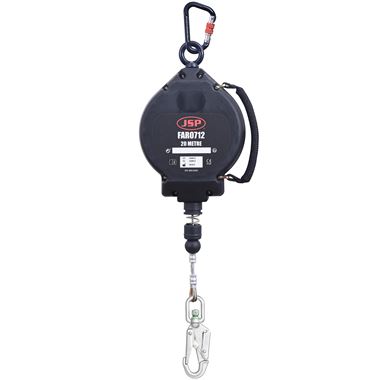 JSP FAR0712 Wire Retractable Fall Limiter - 20m Length