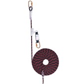 JSP FAR0810 Guided Restraint & Fall Arrester with Energy Absorber & Karabiner - 10m Anchorage Line