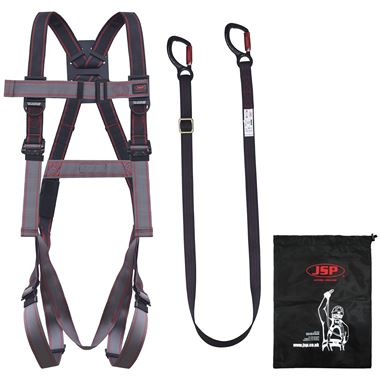 JSP FAR1103 Pioneer Adjustable Restraint Kit - 1 Point Harness + 2m Adjustable Lanyard