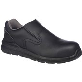 Portwest FD62 Compositelite Vegan Friendly Slip On Safety Trainer S2 SRC - Black