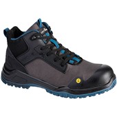 Portwest FE01 Bevel Composite Mid Safety Boot S3S ESD SR FO - Black Teal