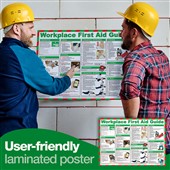 Workplace First Aid Guide Poster - Laminated A2