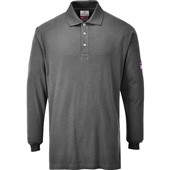 Portwest FR10 Modaflame Flame Retardant Anti Static Long Sleeve Polo Shirt 200g