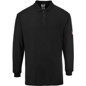 Portwest FR10 Modaflame Flame Retardant Anti Static Long Sleeve Polo Shirt 200g