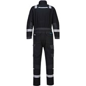 Portwest FR503 WX3 Stretch Black Modaflame Inherent Flame Resistant Anti Static Arc Coverall 280g