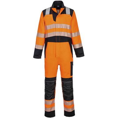 Portwest FR509 Modaflame PW3 Hivis Flame Resistant Anti Static Arc Orange Hi Vis Overalls