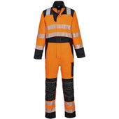 Portwest FR509 Modaflame PW3 Hivis Flame Resistant Anti Static Arc Orange Hi Vis Overalls