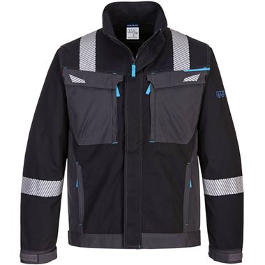 Portwest FR602 WX3 Stretch Black Modaflame Inherent Flame Resistant Anti Static Arc Work Jacket