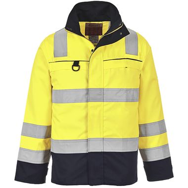 Potwest FR61 Yellow/Navy Bizflame Multi Flame Resistant Anti Static Arc Jacket